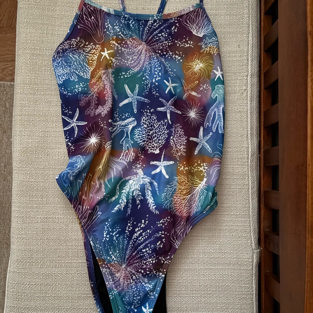 Jolyn Clothing Women's One Piece - Multicolor Ocean Design